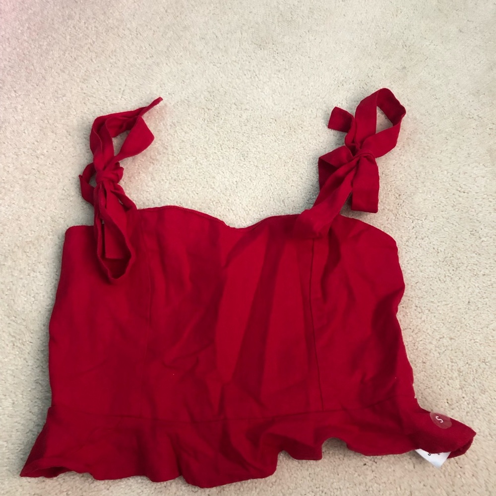 LA Hearts Bow Tie Tank Top